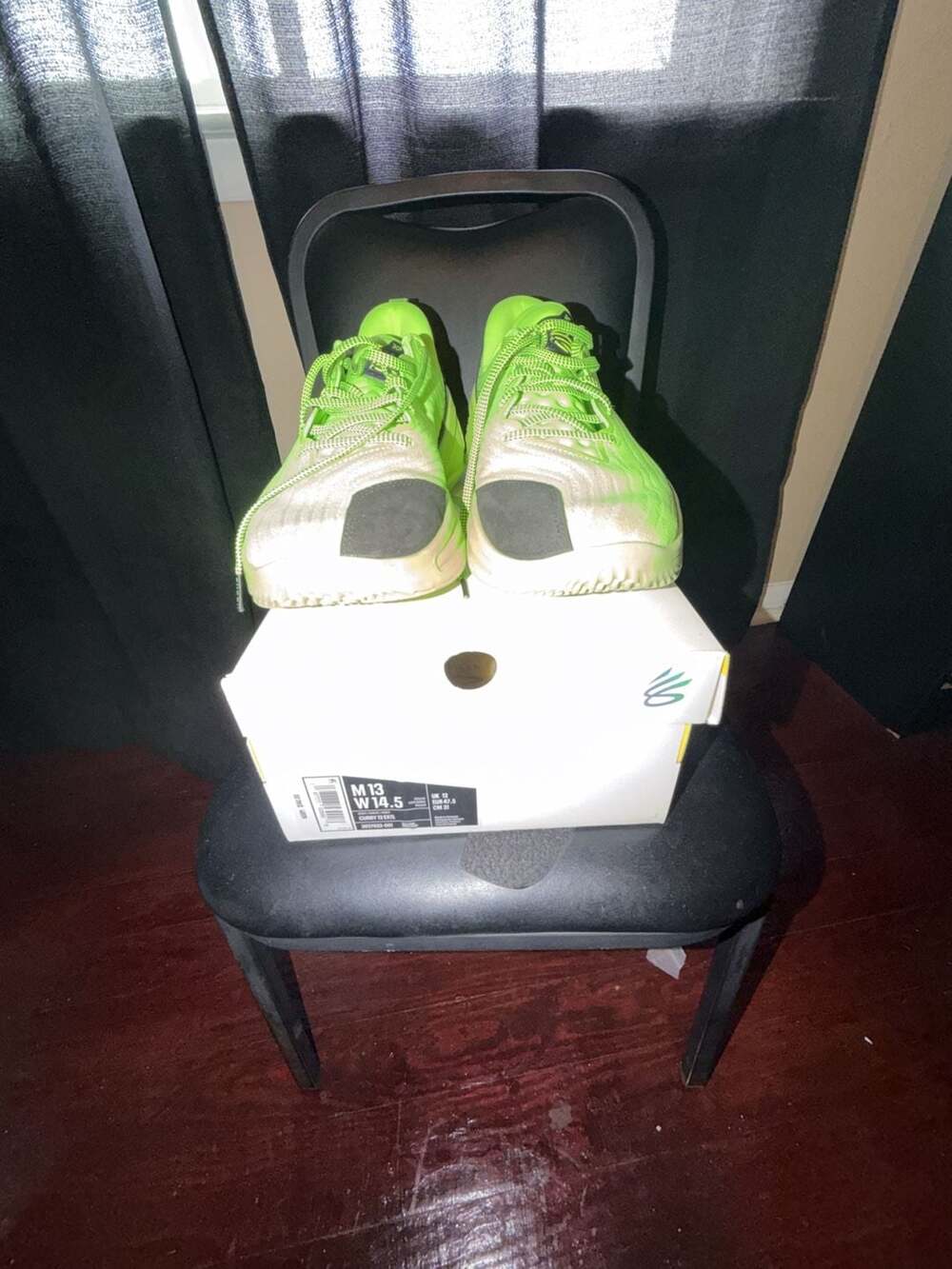 Under Armour Curry 12 Basketball Shoes Solar Green Men's Size 13